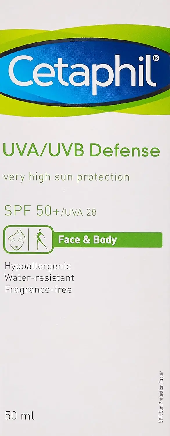 Cetaphil UVA/UVB Defense Cream SPF 50+ 50ml - Image 2