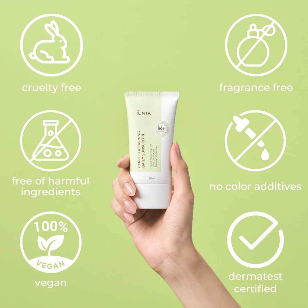 iUNIK Centella Calming Daily Sunscreen 60ml - Image 4