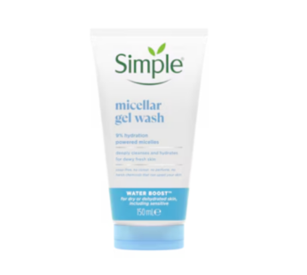 Simple Water Boost Micellar Facial Gel Wash 150ml