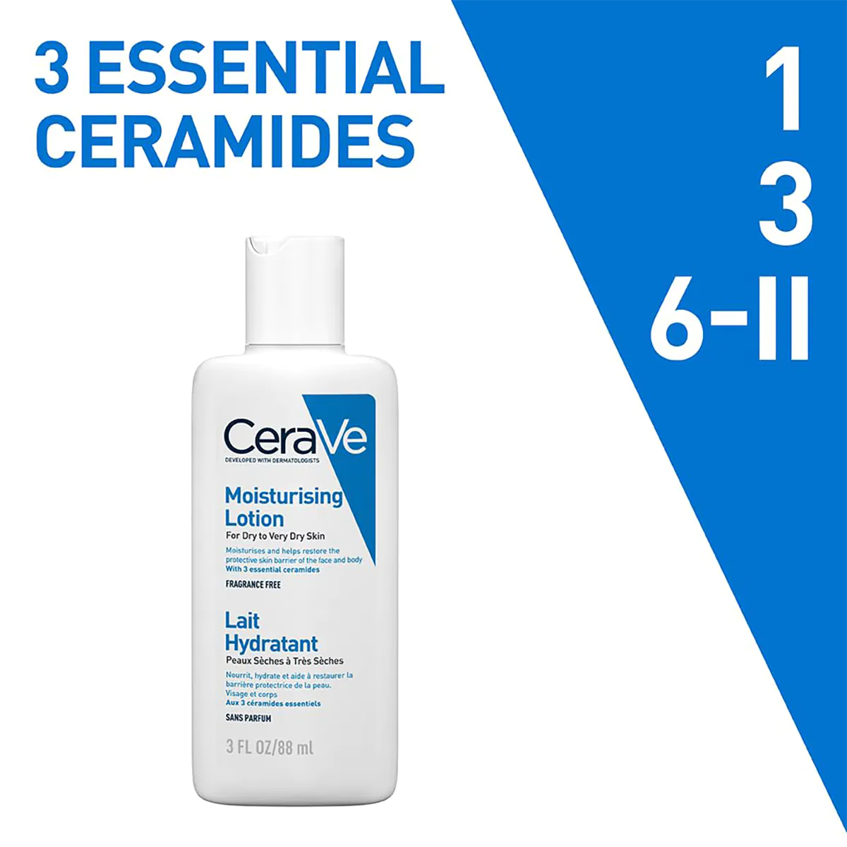 CeraVe Moisturizing Lotion For Dry Skin 88 ml - Image 3