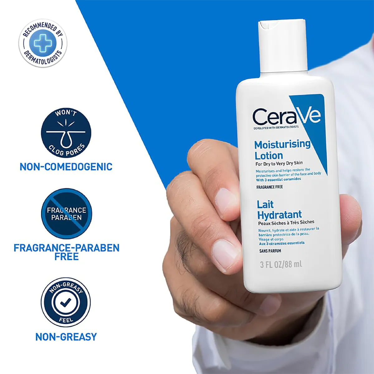 CeraVe Moisturizing Lotion For Dry Skin 88 ml - Image 4