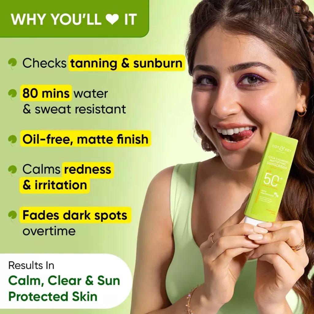 Dot & Key Cica Calming Mattifying Sunscreen SPF50+ PA++++ (80g) - Image 8