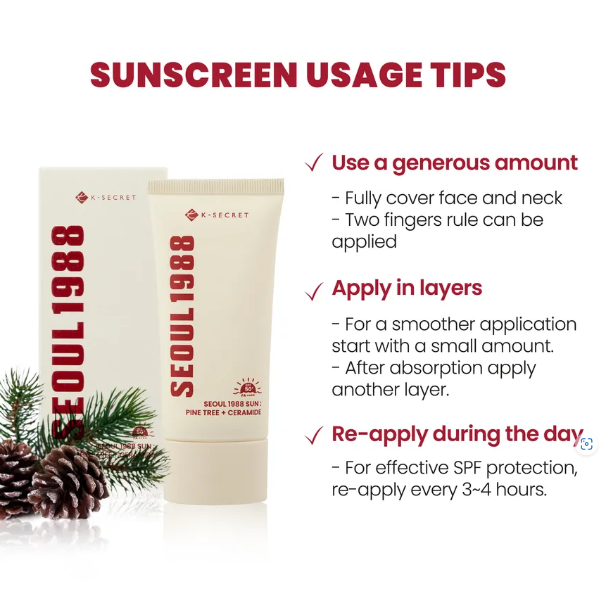 KSECRET SEOUL 1988 Sun : Pine Tree + Ceramide 50ml - Image 5