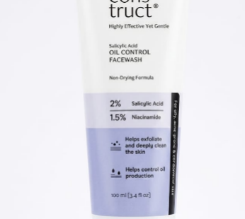 Deconstruct Salicylic Acid Oil Control Facewash 2% Salicylic Acid + 1.5% Niacinamide 100ml