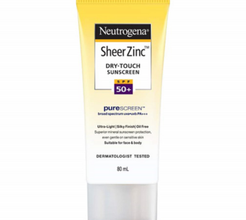 Neutrogena Sheer Zinc Dry – Touch Sunblock SPF 50 – 80ml