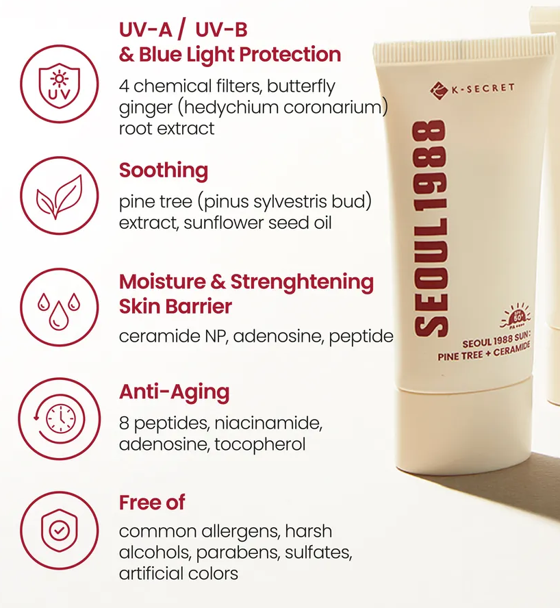 KSECRET SEOUL 1988 Sun : Pine Tree + Ceramide 50ml - Image 4